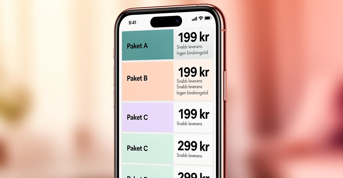 Paketstorlekarna - flexibilitet som faktiskt spelar roll